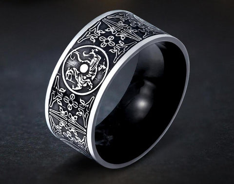 Titanium Chinese-style Ring