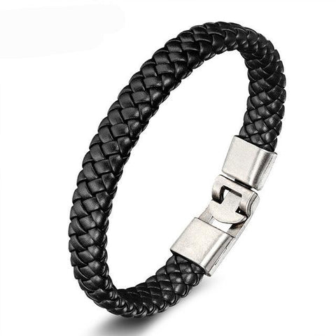 Braided Leather Cuff Bracelets