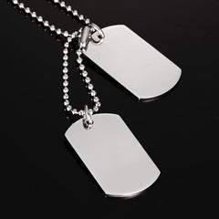 Stainless Steel Double Dog Tag Necklace