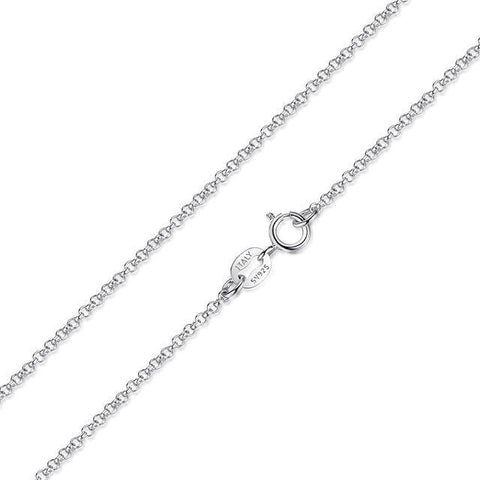 Sterling Silver Chains and Link Necklace